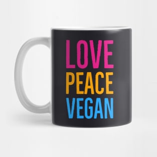 Love Peace Vegan Mug